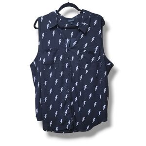 Torrid Plus Size 3, Madison Georgette Button-Up Tank